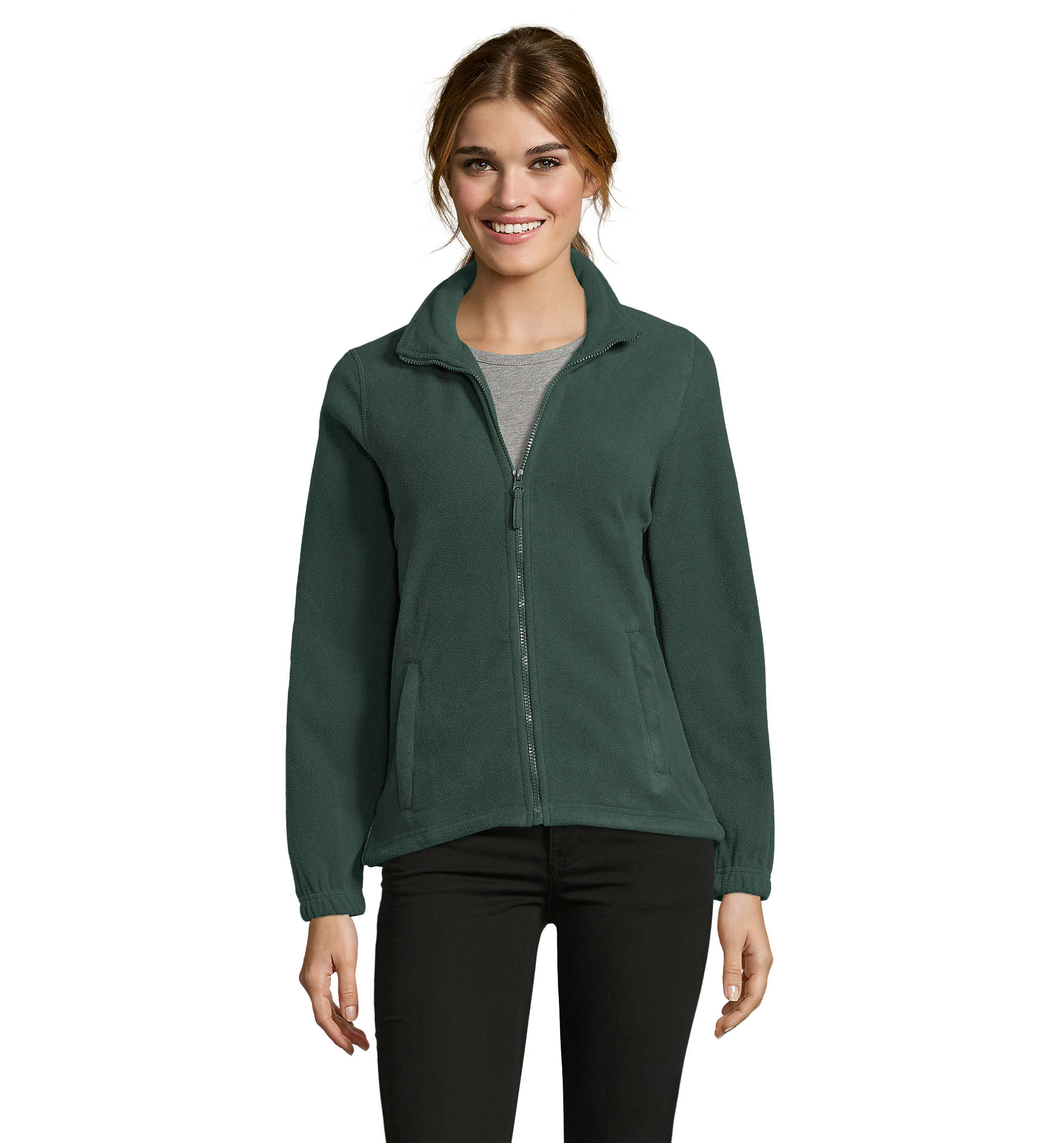 Veste polaire promotionnelle femme NORTH vert sapin